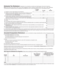 Form 2-ES Massachusetts Estimated Income Tax Payment Vouchers - Massachusetts, Page 3