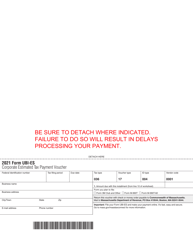 Form UBI-ES Non-profit Entities Corporation Estimated Tax Payment Vouchers - Massachusetts, Page 2