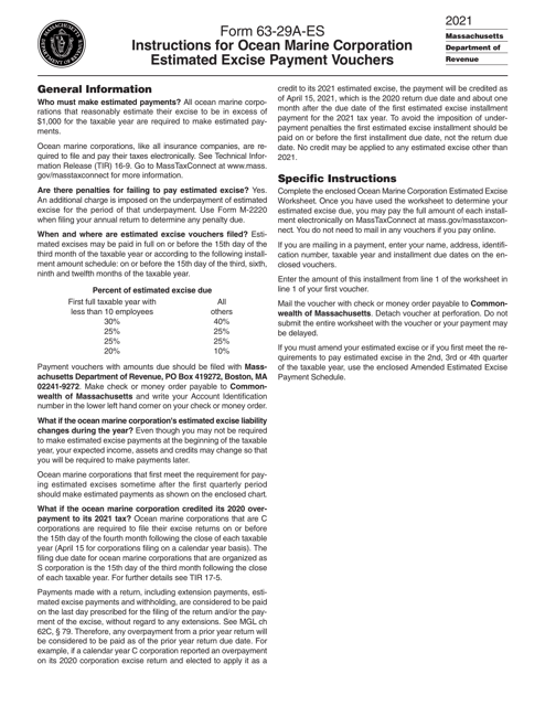 Form 63-29A-ES 2021 Printable Pdf