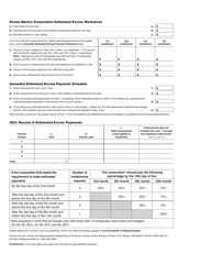 Form 63-29A-ES Ocean Marine Estimated Excise Payment Vouchers - Massachusetts, Page 2