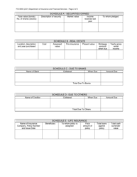 Form FIS0855 Premium Finance Company Balance Sheet - Michigan, Page 2