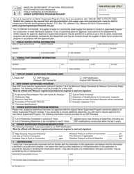 Document preview: Form MO780-2928 Owner Supervised Program Request - Missouri