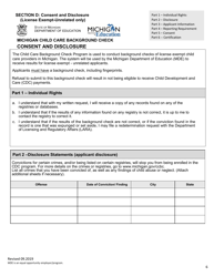 Child Development and Care (CDC) License Exempt Provider Application - Michigan, Page 6