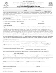 Form DPS-332-C &quot;Firearm and Ammunition Compliance Statement&quot; - Connecticut