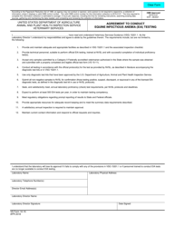 VS Form 10-15 &quot;Agreement to Conduct Equine Infectious Anemia (Eia) Testing&quot;
