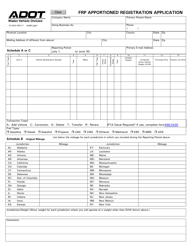 Form 70-0502 Frp Apportioned Registration Application - Arizona, Page 2