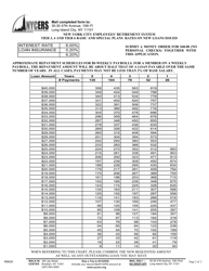 Form F309 Application for Change in Loan Repayment Schedule Tier 3, Tier 4 and Tier 6 Basic and Special Plan Members - New York City, Page 2