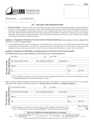 Form F604 Application for Disability Retirement Members of Tier 4, and Tier 4 With Tier 3 Rights - New York City, Page 3