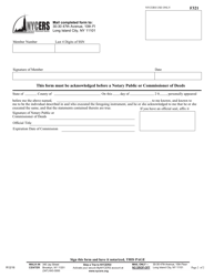 Form F321 Application for Transfer of Member&#039;s Accumulated Salary Deductions to Another Retirement System Within New York State - New York City, Page 2