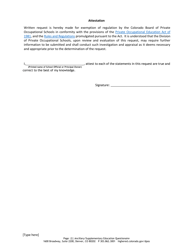 Ancillary/Supplementary Education Questionnaire - Colorado, Page 2
