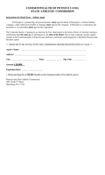 Bond Form for Athlete Agent - Pennsylvania, Page 2