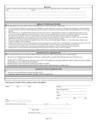 Application for Company Motor Vehicle Road Service - New Hampshire, Page 3
