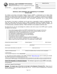 State Form 55577 Individual User Agreement for Schools - Indiana