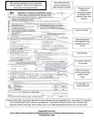 Sample IRS Form SS-4 &quot;Application for Employer Identification Number (Home Health Care Service Recipients)&quot;