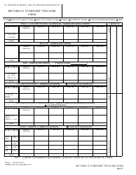 Metabolic Syndrome Tracking Form - New Jersey, Page 2