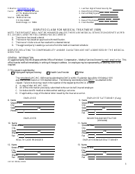 Form LWC-WC1009 Disputed Claim for Medical Treatment - Louisiana