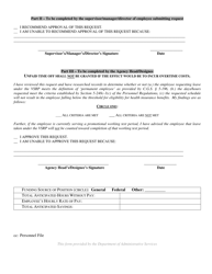 Form CT-HR-7C Request for Schedule Change Under the Voluntary Schedule Reduction Program (Vsrp) - Connecticut, Page 2