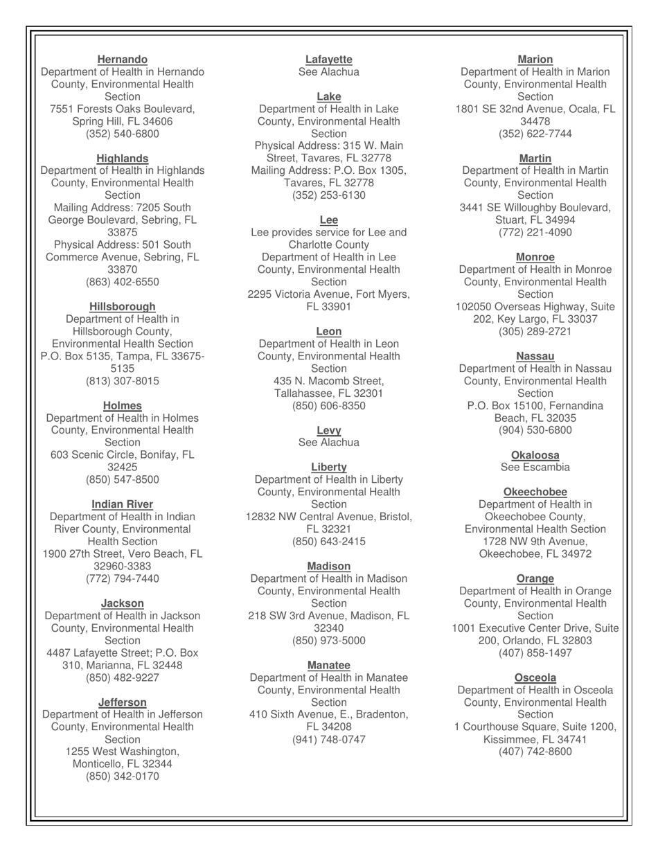 Form DH4120 Application for Body Piercing Salon License - Florida, Page 3