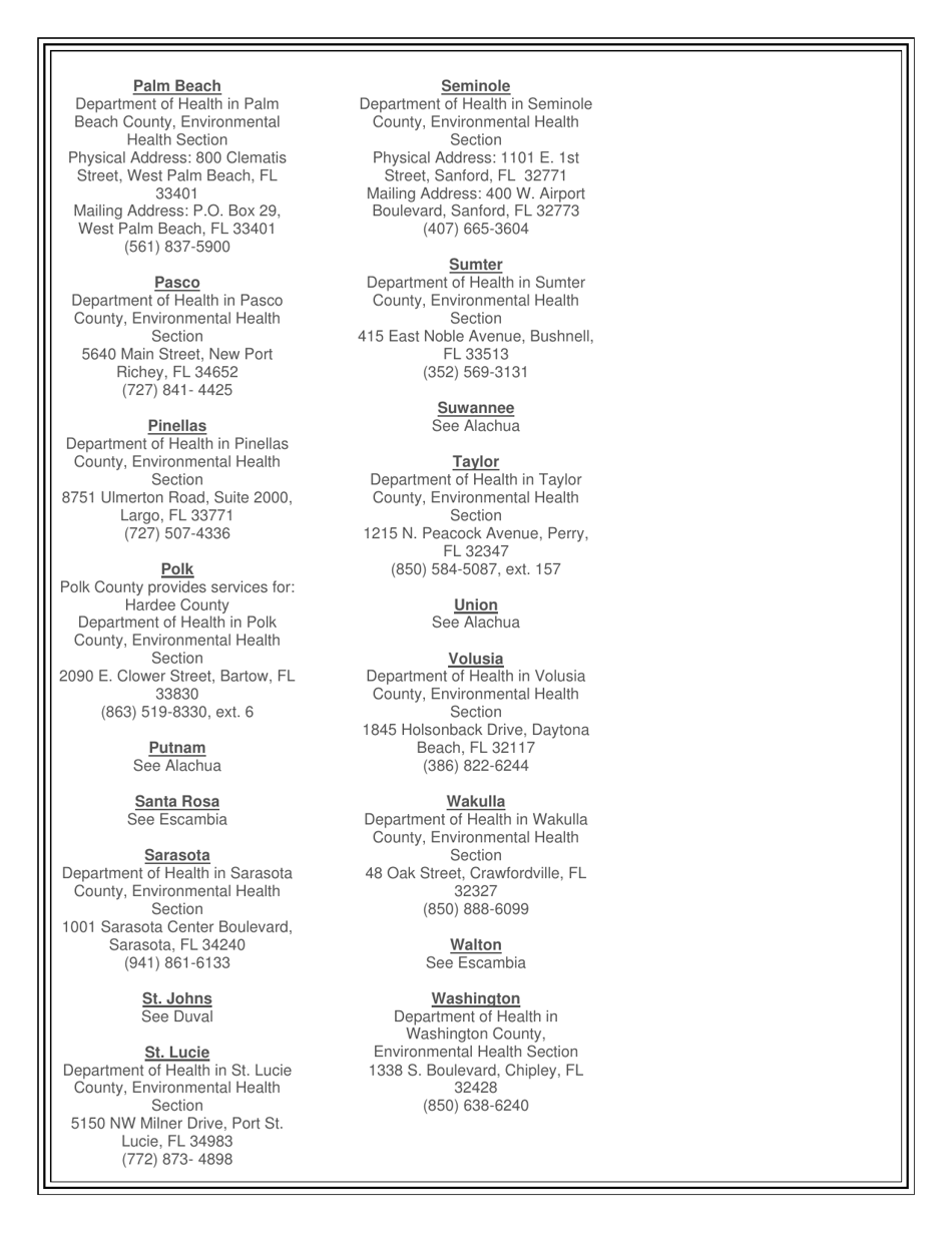 Form DH4120 Application for Body Piercing Salon License - Florida, Page 4