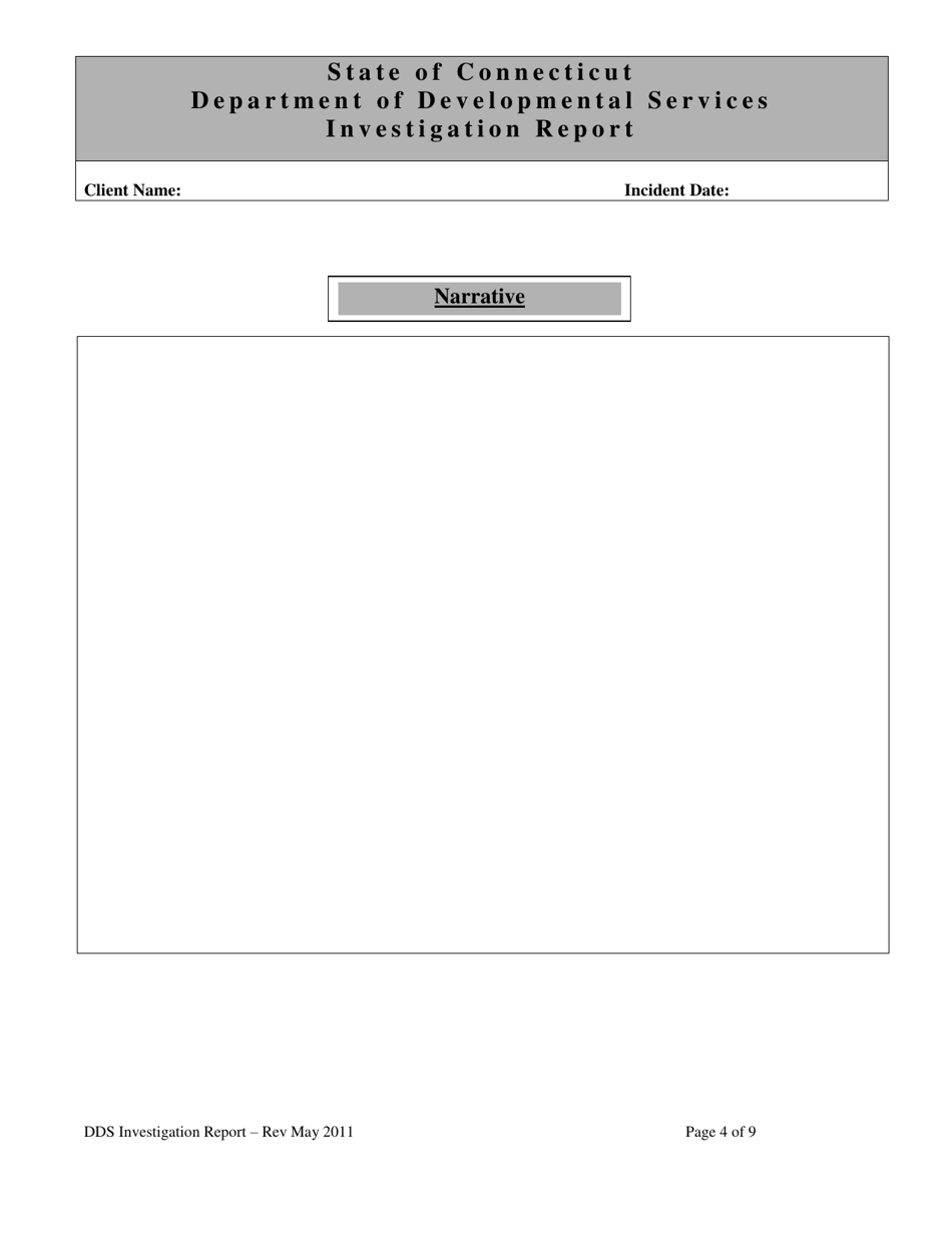 Investigation Report - Connecticut, Page 4