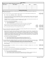 License Application for Bail Agents - Mississippi, Page 2