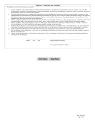 Burial Association Agent License Application - Mississippi, Page 3