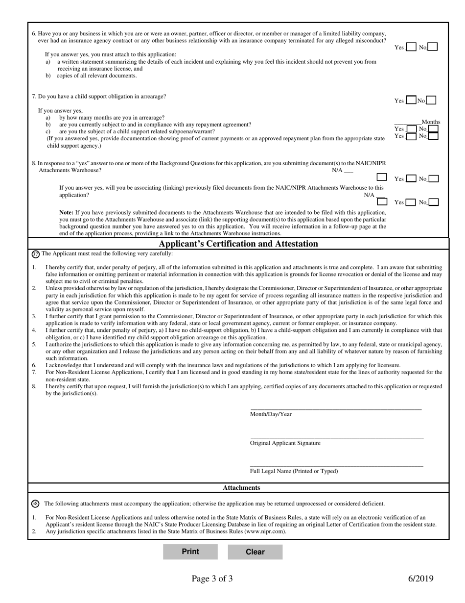 Limited Lines Self-storage Insurance Producer License Reinstatement - Mississippi, Page 3