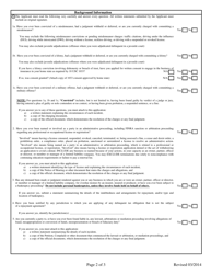 Limited Lines Insurance Producer License Application - Mississippi, Page 2