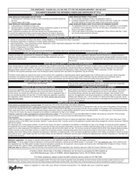 Form VR-005 Application for Certificate of Title - Maryland, Page 2