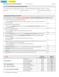 Form 9400-193 Boat Registration and Titling Application - Wisconsin, Page 3