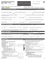 Form MV1 Wisconsin Title &amp; License Plate Application - Wisconsin, Page 3