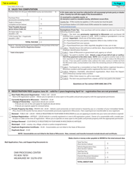 Form 9400-210 Wisconsin Snowmobile Application - Wisconsin, Page 2