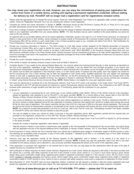 Form MV-140 Request for Registration - Pennsylvania, Page 2