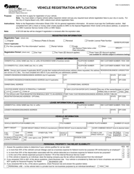 Form VSA14 Vehicle Registration Application - Virginia