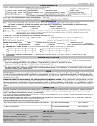 Form VSA14 Vehicle Registration Application - Virginia, Page 2