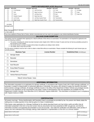 Form VSA56 Salvage Certificate Application - Virginia, Page 2
