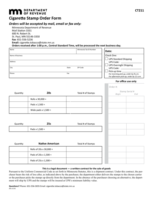 Form CT211  Printable Pdf