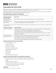 Form ST16 Application for Nonprofit Exempt Status - Sales Tax - Minnesota, Page 2
