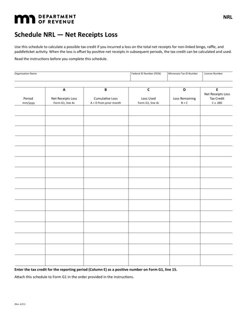 Schedule NRL  Printable Pdf