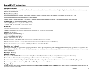 Form LB56W Wine Excise Tax Return - Minnesota, Page 5