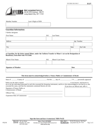 Form F137 Designation of Guardian When Designating a Minor as Beneficiary - New York City, Page 2