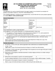 Form DR-504HA Ad Valorem Tax Exemption Application and Return for Nonprofit Homes for the Aged - Florida