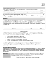 Form DR-504HA Ad Valorem Tax Exemption Application and Return for Nonprofit Homes for the Aged - Florida, Page 2