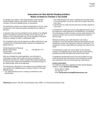 Form DR-336200 The New Worlds Reading Initiative Notice of Intent to Transfer a Tax Credit - Florida, Page 3