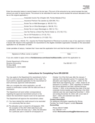 Form DR-226100 Strong Families Tax Credit Application for Rescindment of Previous Allocation of Tax Credit - Florida, Page 2
