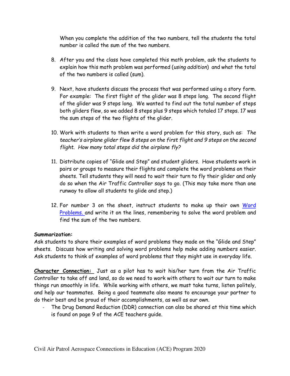 Sample Grade 1 Ace Lesson, Page 3