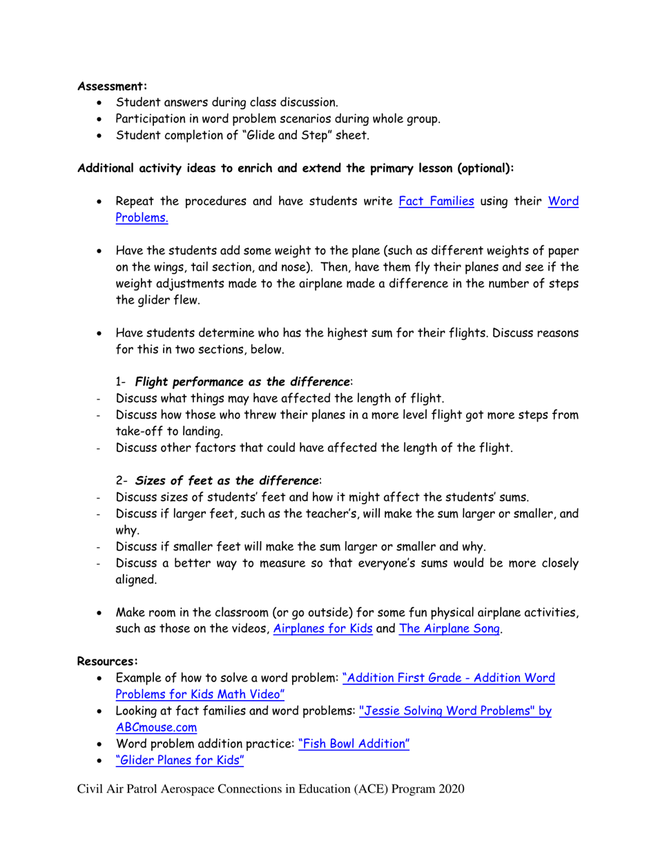 Sample Grade 1 Ace Lesson, Page 4