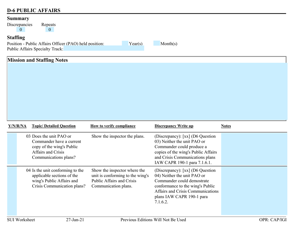 Form D-6 - Fill Out, Sign Online and Download Fillable PDF | Templateroller