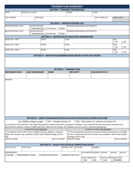 Document preview: Training Plan Worksheet - Blue