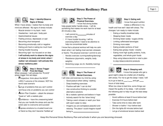 Document preview: CAP Personal Stress Resiliency Plan